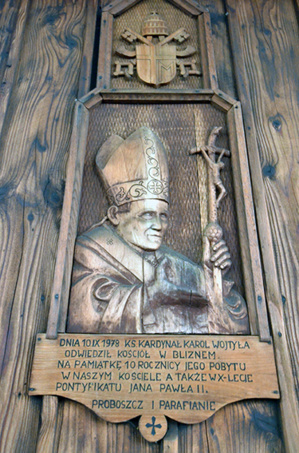 Le pape Jean-Paul II avait l'habitude de se reccueillir à Blizne - © D. Raynal