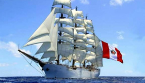 L'Union, emblématique quatre-mâts du Pérou en escale au Havre L'Union, emblématique quatre-mâts du Pérou en escale au Havre