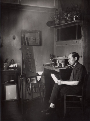 Ossip Lubitch dans son atelier - Archives de la famille