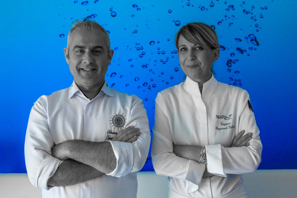 Eugénie Reynaud de l’Institut Paul Bocuse en duo avec Sébastien Bontour