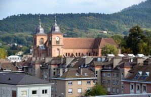 Vue du centre et de la cathédrale de Saint-Dié-des-Vosges - © D. Raynal Vue du centre et de la cathédrale de Saint-Dié-des-Vosges - © D. Raynal