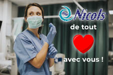L’entreprise Nicols soutient le personnel médical