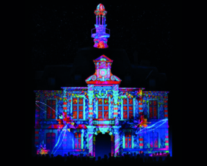 Un passé mis en lumières sur la façade de l’Hôtel de Ville de Commentry - © DR Un passé mis en lumières sur la façade de l’Hôtel de Ville de Commentry - © DR