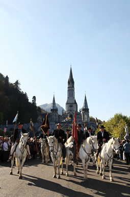Pèlerinage des gardians à Lourdes