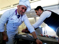 Service à bord de la Turkish Airlines - © David Raynal Service à bord de la Turkish Airlines - © David Raynal