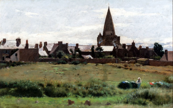 Dennis Miller Bunker (1861-1890) Matin dans un village Breton, Larmor, 1884 © Terra Foundation for American Art, Chicago. Dennis Miller Bunker (1861-1890) Matin dans un village Breton, Larmor, 1884 © Terra Foundation for American Art, Chicago.