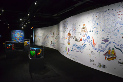 Une fresque court le long d’un mur, sur 21 mètres.© David Raynal Une fresque court le long d’un mur, sur 21 mètres.© David Raynal