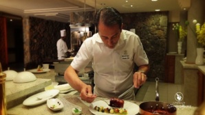 Michael Scioli, chef de cuisine des différents établissements de l'hôtel.