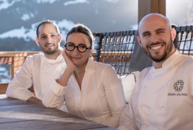 Anne-Sophie Pic et le chef Alexandre Alves Pereira - © Sylvain Terret Anne-Sophie Pic et le chef Alexandre Alves Pereira - © Sylvain Terret