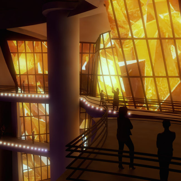 Balcony projection - © Musée Guggenheim Bilbao