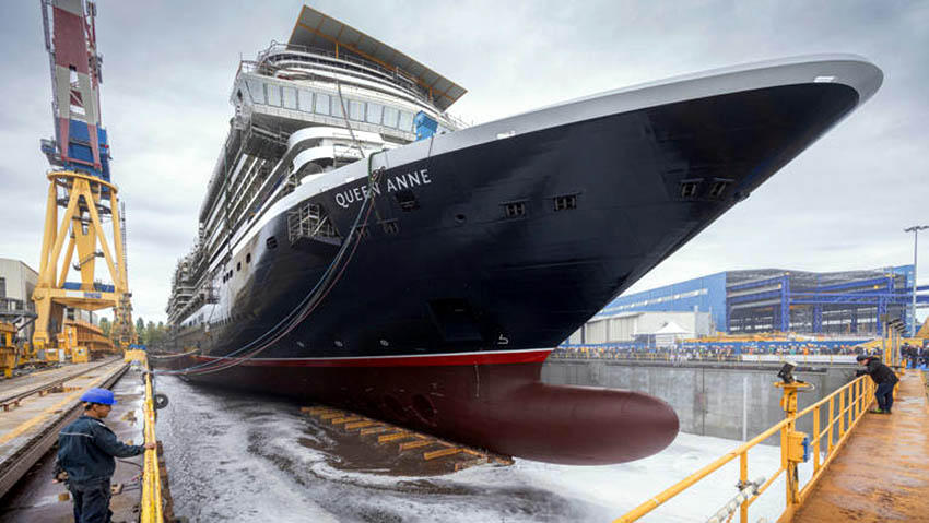 Lancement du nouveau navire Queen Anne de la flotte Cunard