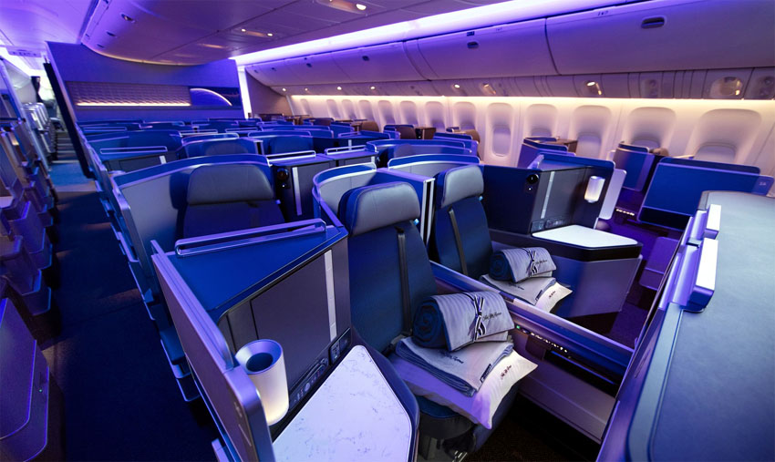 Classe affaires internationale - B787 Dreamliner - © United Airlines Classe affaires internationale - B787 Dreamliner - © United Airlines