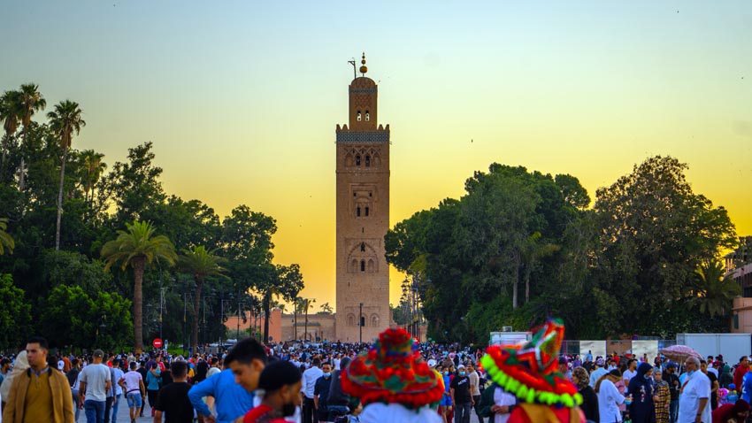 La célèbre Koutoubia près de la place Jamaa el-Fna - © DR La célèbre Koutoubia près de la place Jamaa el-Fna - © DR