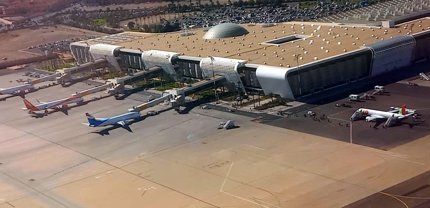 Le Terminal 1 de l'aéroport de Marrakech-Menara - © Jean-Louis Corgier