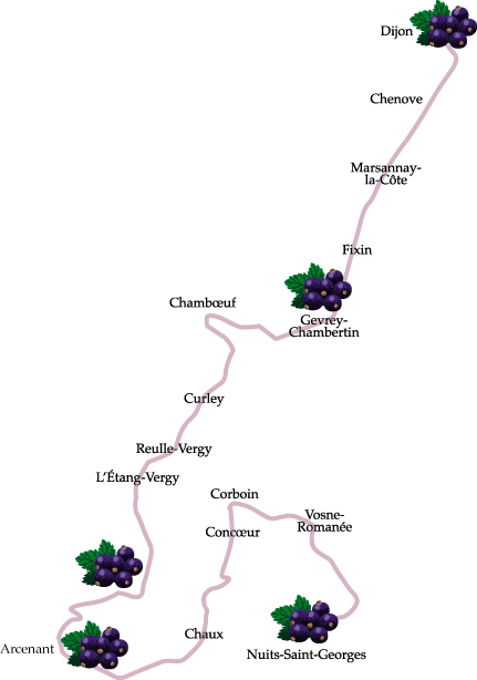 L’itinéraire gourmand de la Route du cassis de Côte-d’Or L’itinéraire gourmand de la Route du cassis de Côte-d’Or