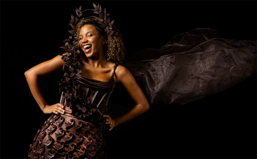 Robe en chocolat - @ Brunet - Monié