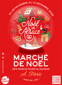 Marché de Noël des producteurs alsaciens à Paris 