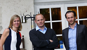 Joanna Laforge (dir commerciale) - Richard Green - David Cornolti (Pdg) Joanna Laforge (dir commerciale) - Richard Green - David Cornolti (Pdg)