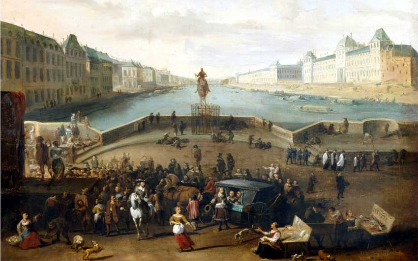Hendrik Mommers, La Seine vue du Pont-Neuf, vers 1665, 17e siècle - Musée Carnavalet