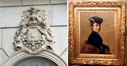 Amoiries de la Maison de Crussol et portrait de la Duchesse Anne de Rochechouart de Mortemart - © Hubert Gouleret