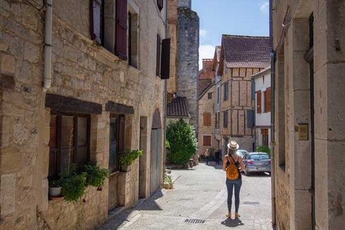 Rue Centrale de Cajarc - © Lot Tourisme/C. Novello Rue Centrale de Cajarc - © Lot Tourisme/C. Novello