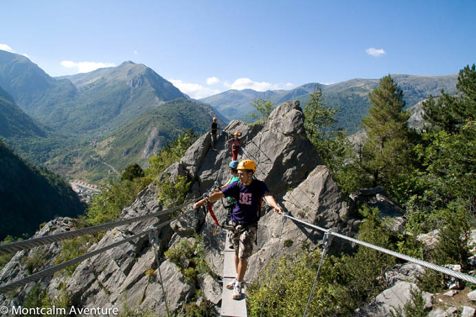 Via Ferrata Montcalm Mention - © Montcalm Aventure ADT09