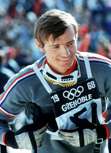 Jean-Claude Killy - triple champion olympique aux J.O. de 1968 - © Getty Image