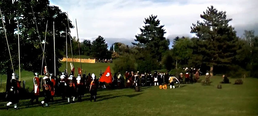 Reconstitution en 2017 du siège de Brno au pied de la forteresse de Spilberk - © H. Gouleret