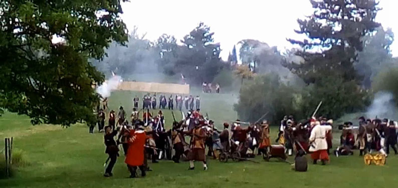 Reconstitution en 2017 du siège de Brno au pied de la forteresse de Spilberk - © H. Gouleret