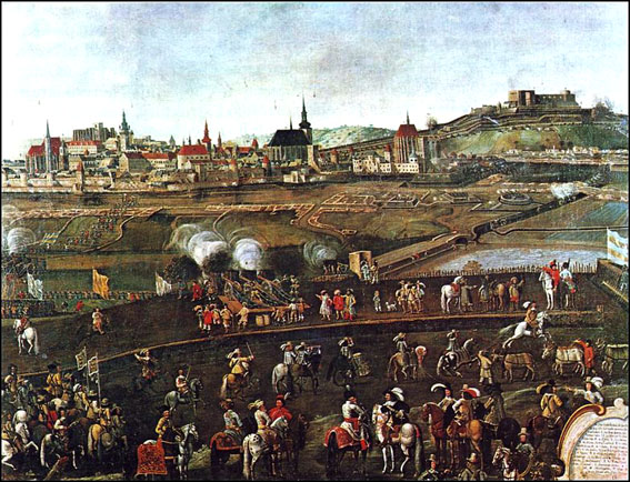 Le siège de Brno en 1645 - © DR Le siège de Brno en 1645 - © DR