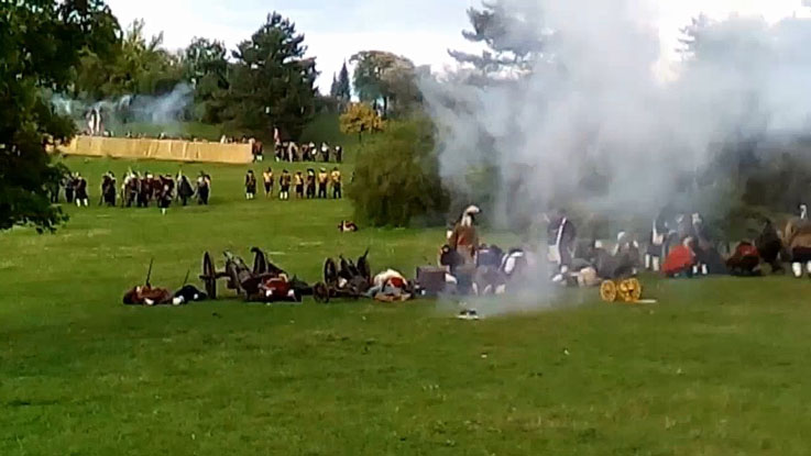 Reconstitution en 2017 du siège de Brno au pied de la forteresse de Spilberk - © H. Gouleret