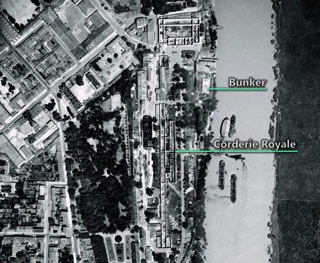 Zones de l'Arsenal en 1947 - © DR Zones de l'Arsenal en 1947 - © DR