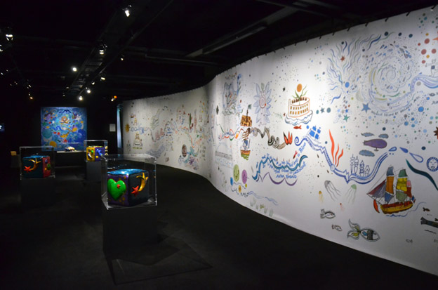 Une fresque court le long d’un mur, sur 21 mètres.© David Raynal Une fresque court le long d’un mur, sur 21 mètres.© David Raynal