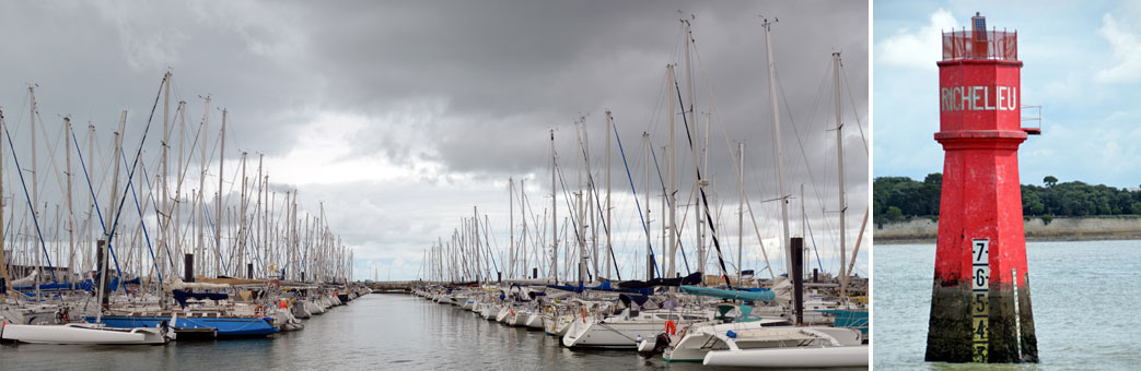 Le port des Minimes, le plus grand port de plaisance en Europe et le phare de Richelieu - © David Raynal