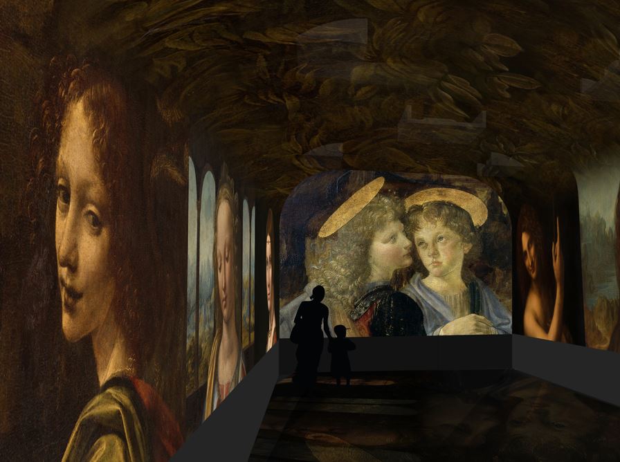 Spectacle immersif - image de synthèse © Château du Clos Lucé – Parc Leonardo da Vinci. Arc-en-Scène - Drôle de Trame