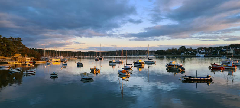 Lever de soleil à Sainte- Marine dans le Finistère © David Raynal