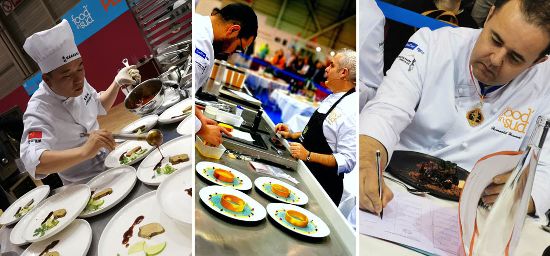 Les ateliers et Romuald Fassenet, MOF, chef étoilé de l'Hôtel Château du Mont Joly dans le Jura - Membre du jury 2020 - © Dominique Marché