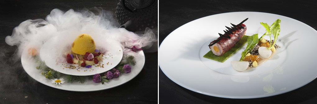 Dessert Power Flower  et Rouleau de lapin - © Paolo Griffa Dessert Power Flower  et Rouleau de lapin - © Paolo Griffa