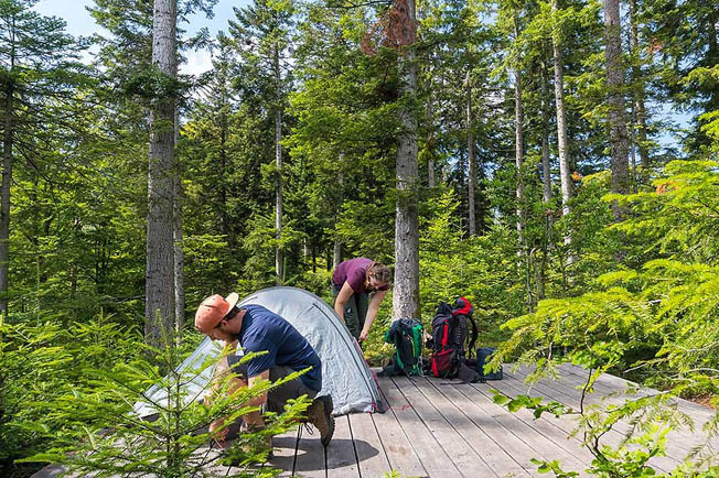 Camp de trekking Seibelseckle est situé dans le parc national de la Forêt-Noire - © Schwarzwald Tourismus