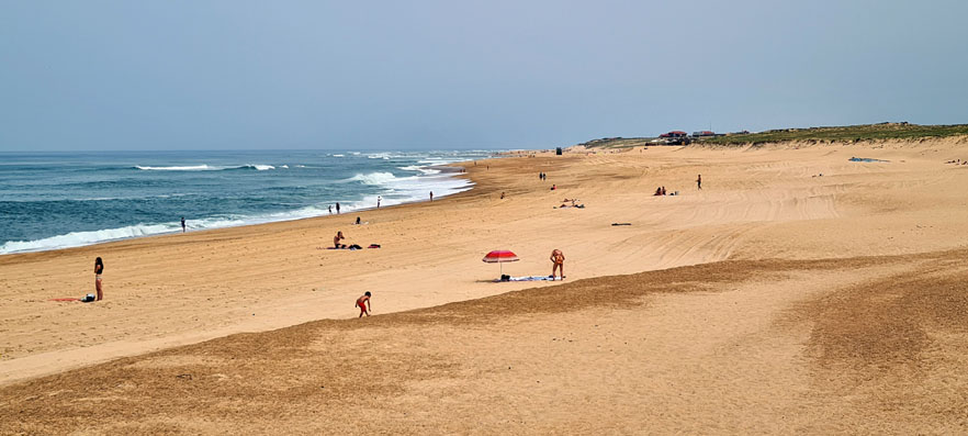 A partir des années 50, le surf est arrivée à Hossegor. Il existe un type de vague particulier appelées les « Beach break ». Ce sont des vagues qui se forment sur un sol sablonneux, mais qui s’ouvrent des deux côtés. Il est donc possible de surfer aussi bien à droite qu’à gauche.© David Raynal