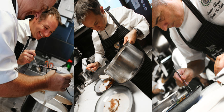 Sébastien Bontour et Didier Saget aux fourneaux - © Dominique Marché