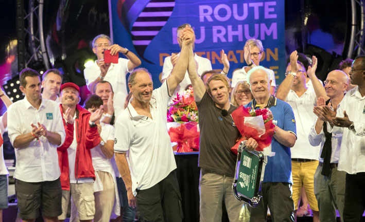 Arrivée des deux-premiers skippers de la Route du Rhum 2018 – Francis Joyon et François Gabart - © DR Arrivée des deux-premiers skippers de la Route du Rhum 2018 – Francis Joyon et François Gabart - © DR
