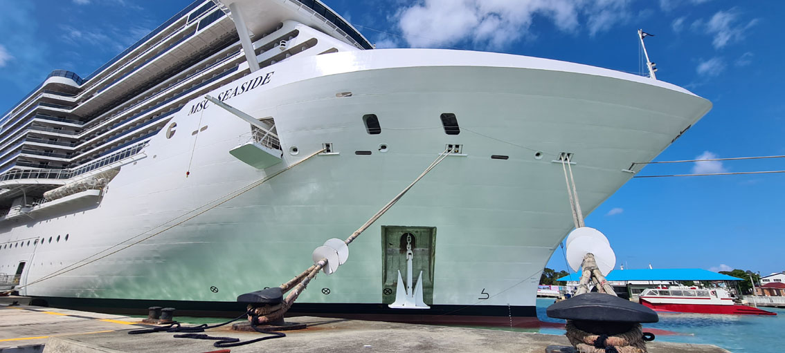 Le MSC Seaside peut accueillir plus de 5000 personnes pour environ 1400 membres d’équipage © David Raynal