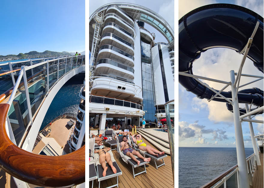 Des cabines modulaires ont été imaginées pour les groupes jusqu’à 10 personnes, des suites d’angle à l’arrière du navire avec un panorama fabuleux sur la mer, des cabines terrasse au-dessus de la promenade ou encore des suites luxueuses avec bain à remous à ciel ouvert © David Raynal Des cabines modulaires ont été imaginées pour les groupes jusqu’à 10 personnes, des suites d’angle à l’arrière du navire avec un panorama fabuleux sur la mer, des cabines terrasse au-dessus de la promenade ou encore des suites luxueuses avec bain à remous à ciel ouvert © David Raynal