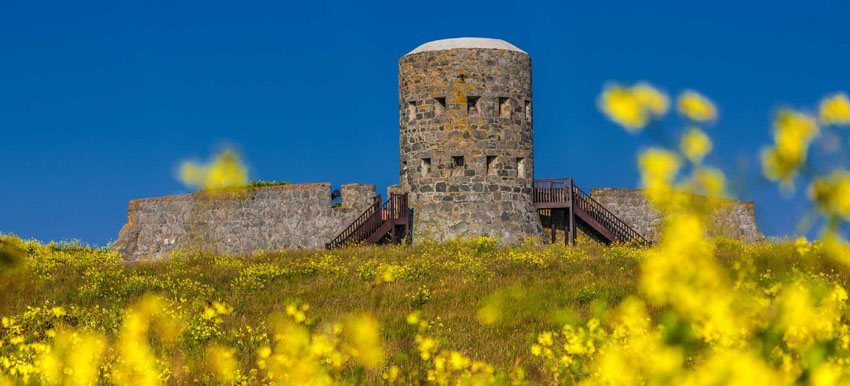 Rousse Tower construite au XIXe siècle pour défendre l'île contre la menace d'une invasion française. - © Office de Tourisme de Guernesey