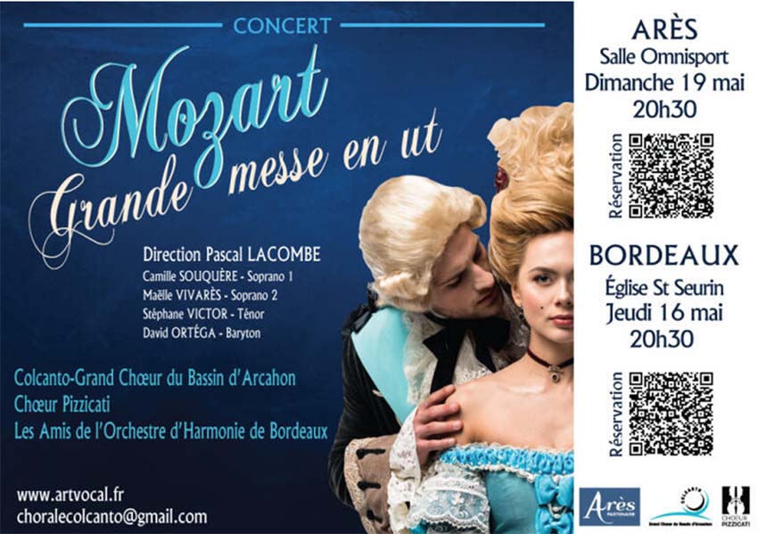 Concerts Mozart - Grande messe en ut à Bordeaux