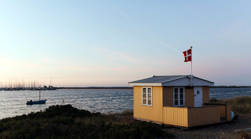 Maisonnette de plage à Marstal, sur l’île d’ Ærø - © Michael Fiukowski et Sarah Moritz
