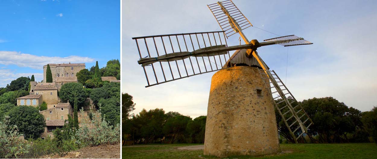 Le village de Vénéjan - © OT Provence Occitane - Le moulin - © Jérôme Buigues