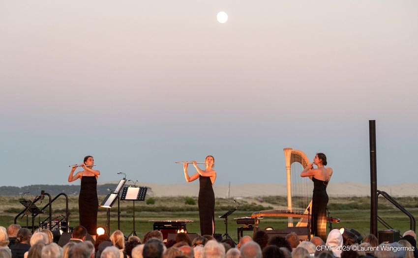 Le Trio Luz salué par l'astre montant - © Laurent Wangermez