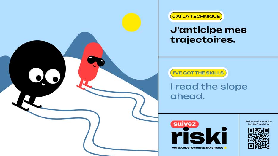 RISKI, campagne de prévention des accidents sur les domaines skiables